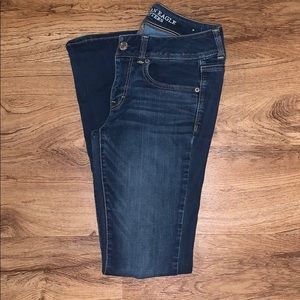American Eagle Dark Kick Boot Jeans